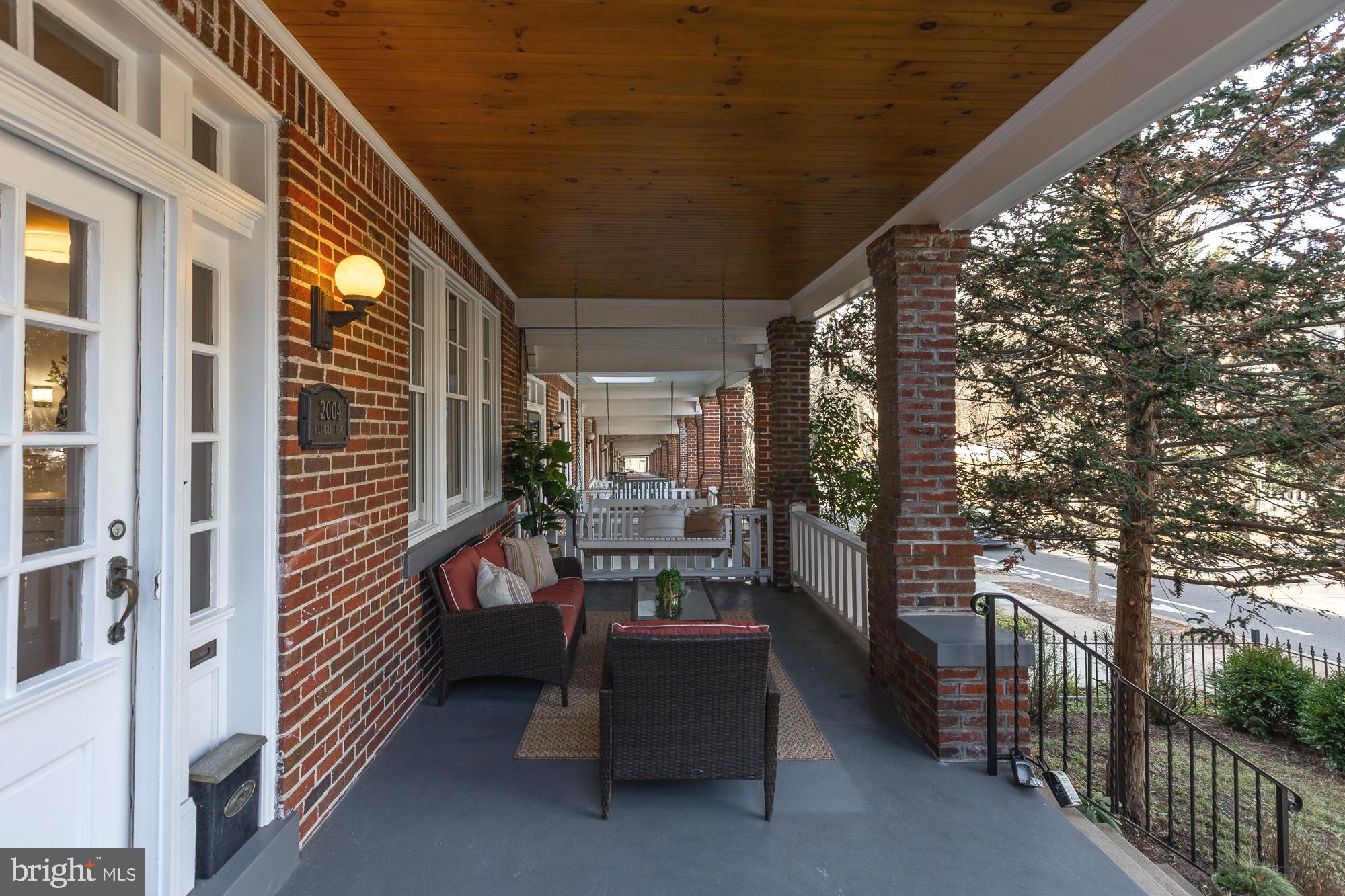 2004 Klingle Road Northwest Washington, DC 20010 - Photo 4 of 70 Ideal Mount Pleasant front porch setting
