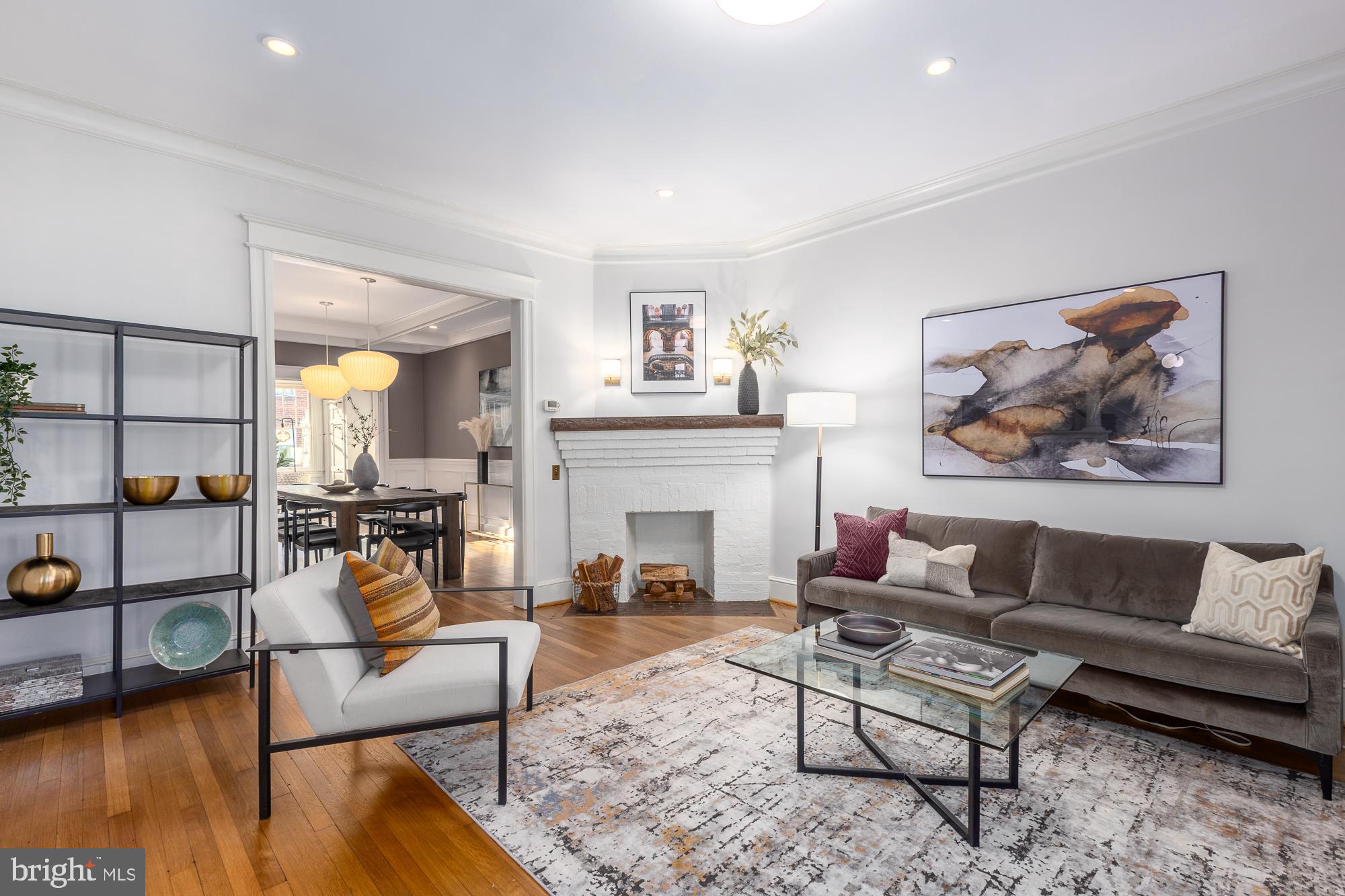 2004 Klingle Road Northwest Washington, DC 20010 - Photo 9 of 70 Open flow to dining room