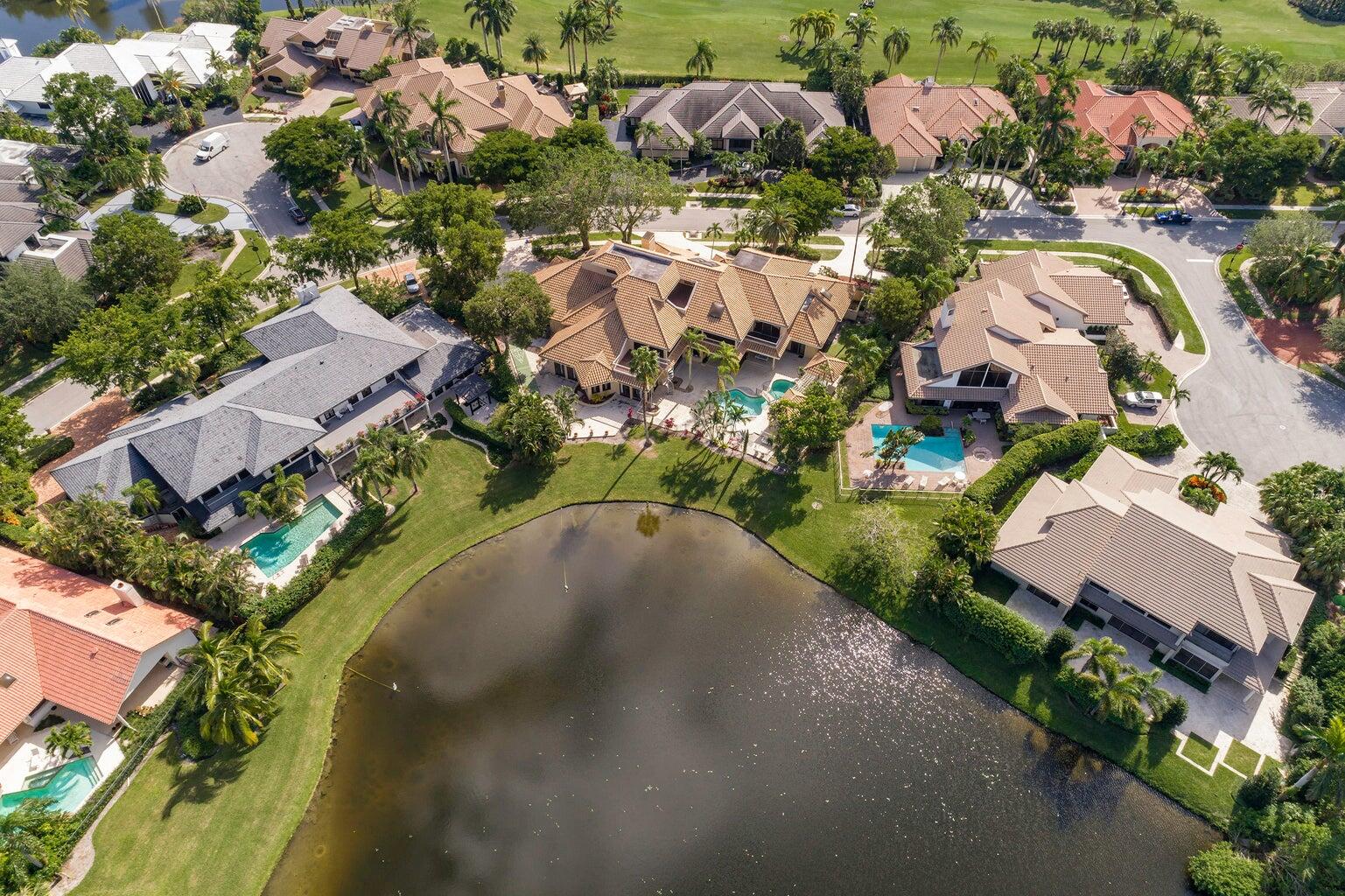 21125 Hamlin Drive Boca Raton, FL 33433 - Photo 45 of 69 an aerial view of residential houses with outdoor space