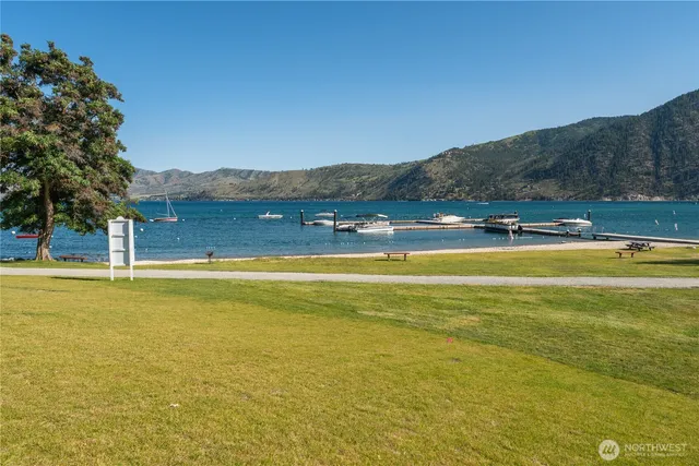 a backyard of a house with seating space