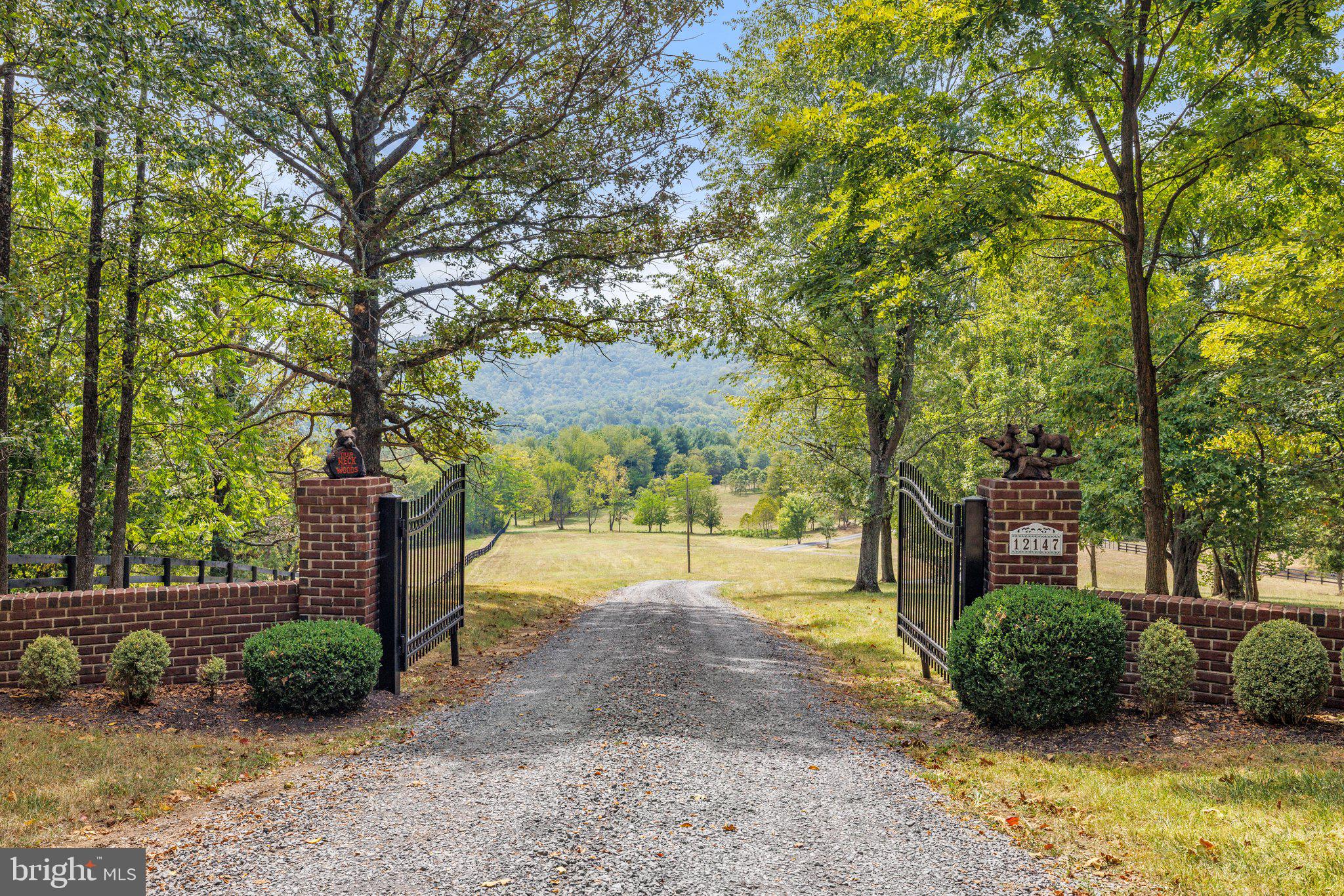 12147 Moss Hollow Road Markham, VA 22643 - Photo 2 of 46 Gated entry from Moss Hollow Road