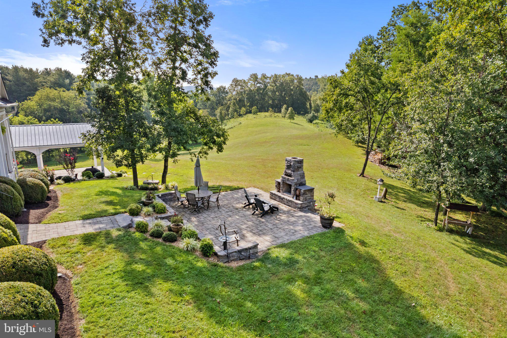 12147 Moss Hollow Road Markham, VA 22643 - Photo 34 of 46 Terrace with wonderful views