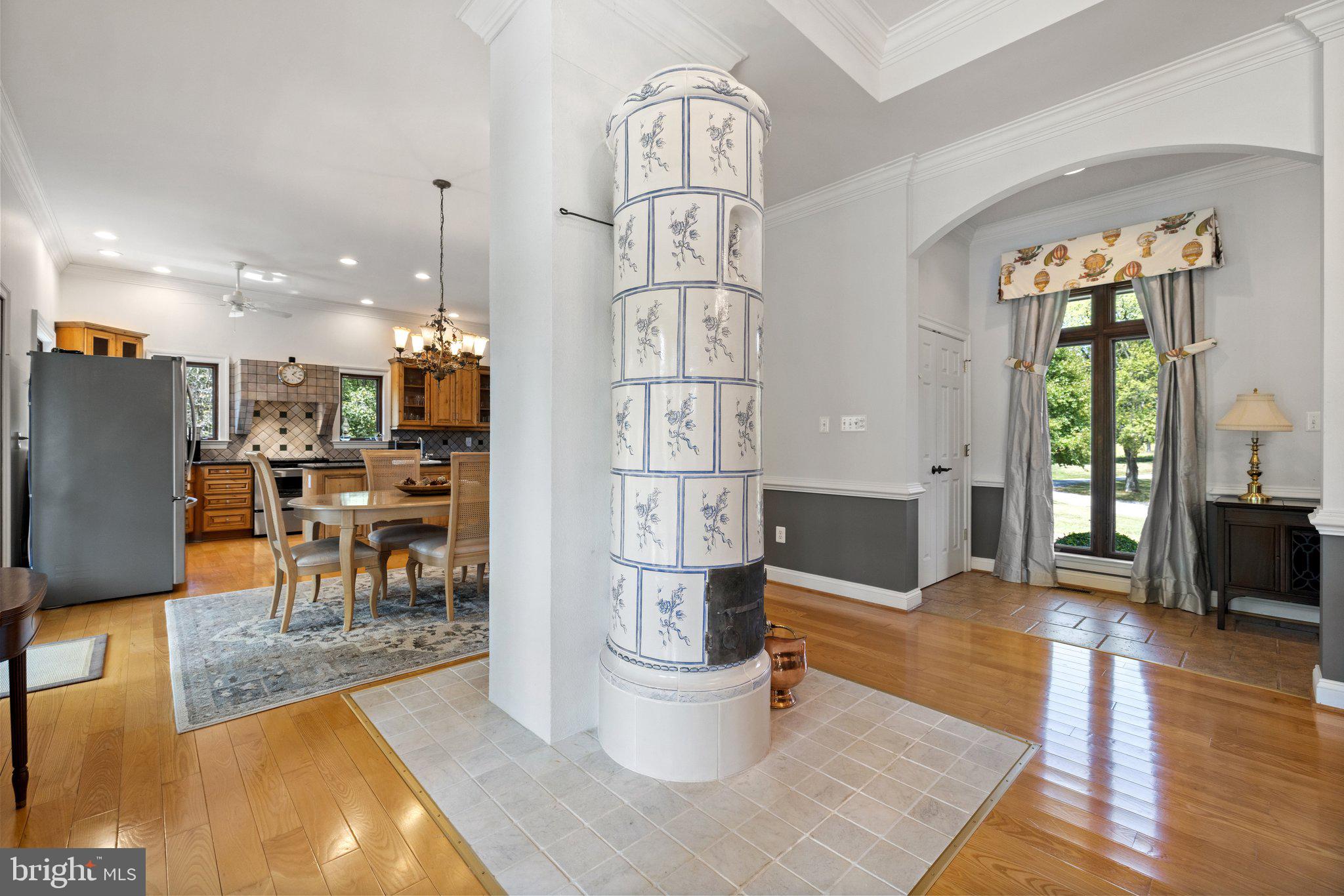 12147 Moss Hollow Road Markham, VA 22643 - Photo 6 of 46 Swedish stove finished in delft tile.