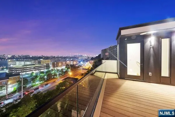 a view of a balcony