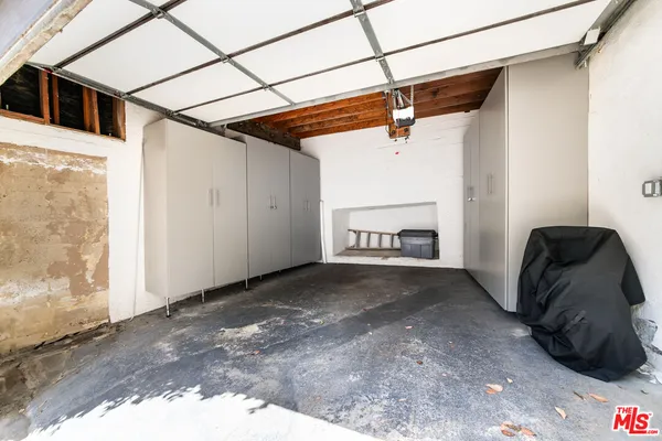 a view of a car garage
