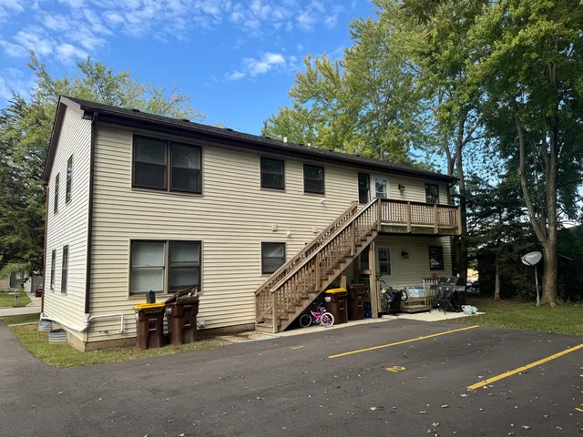a view of a house with a patio
