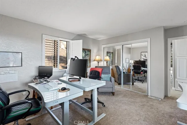 a view of city from balcony