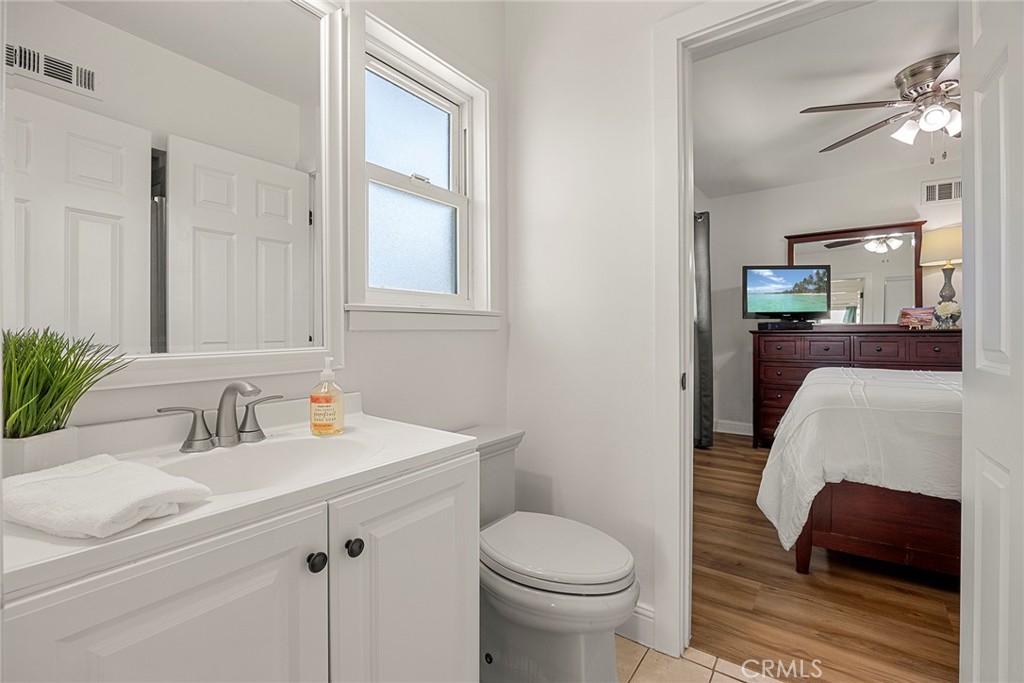 907 Chestnut Avenue Brea, CA 92821 - Photo 14 of 35 a bathroom with a sink toilet and shower