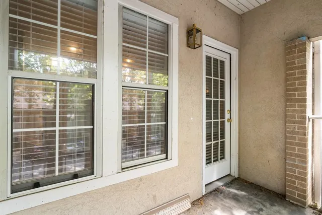 a view of front door