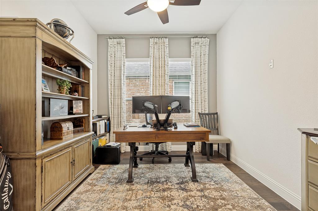 229 Savannah Lane Oak Point, TX 75068 - Photo 2 of 26 a view of a workspace with furniture