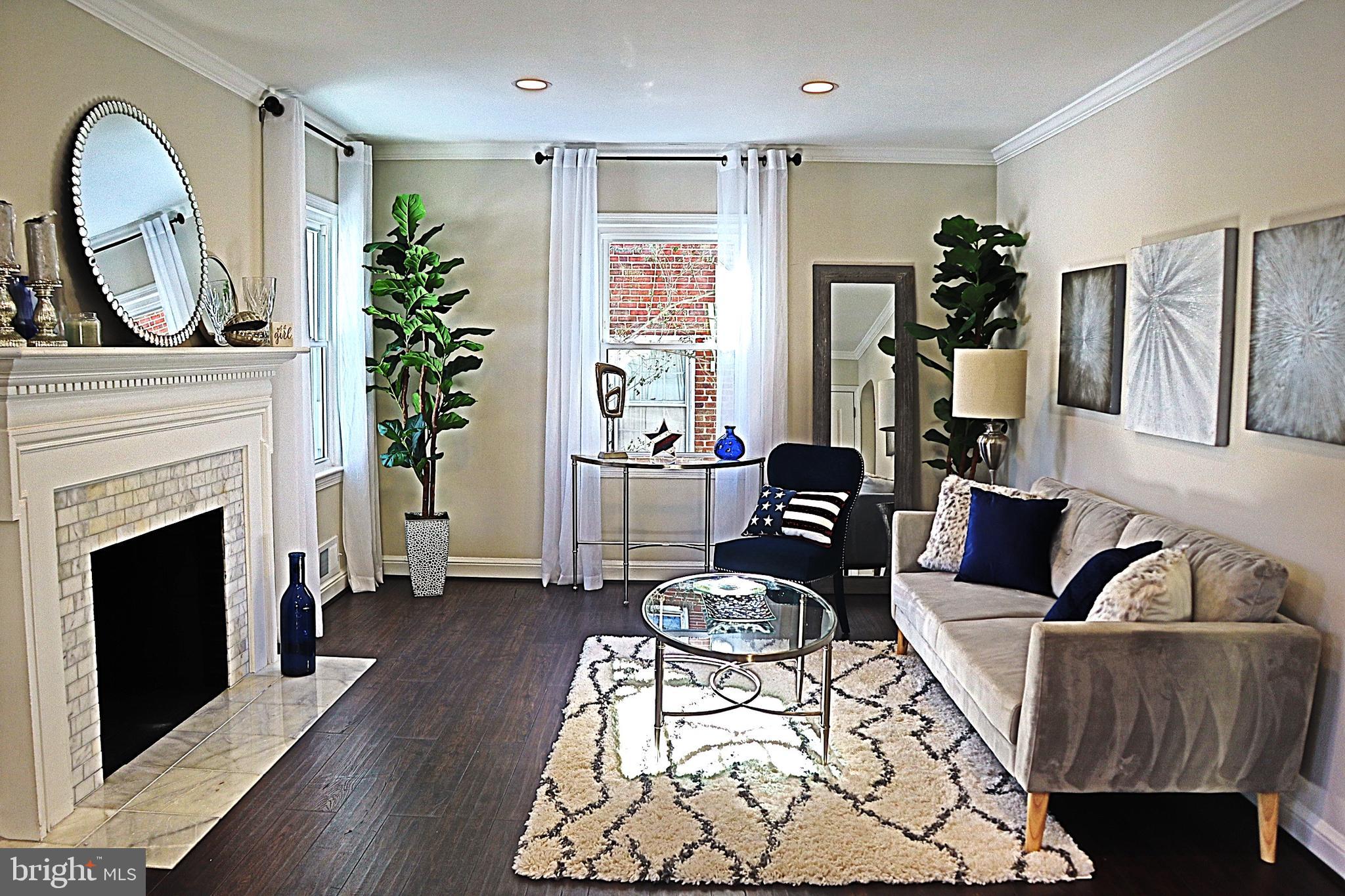 10110 Dallas Avenue Silver Spring, MD 20901 - Photo 3 of 40 Living room w wood burning fireplace