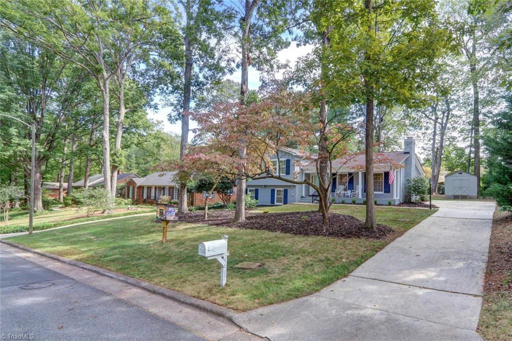 4407 Graham Road Greensboro, NC 27410 - Photo 22 of 28 View towards the backyard with HUGE storage building!
