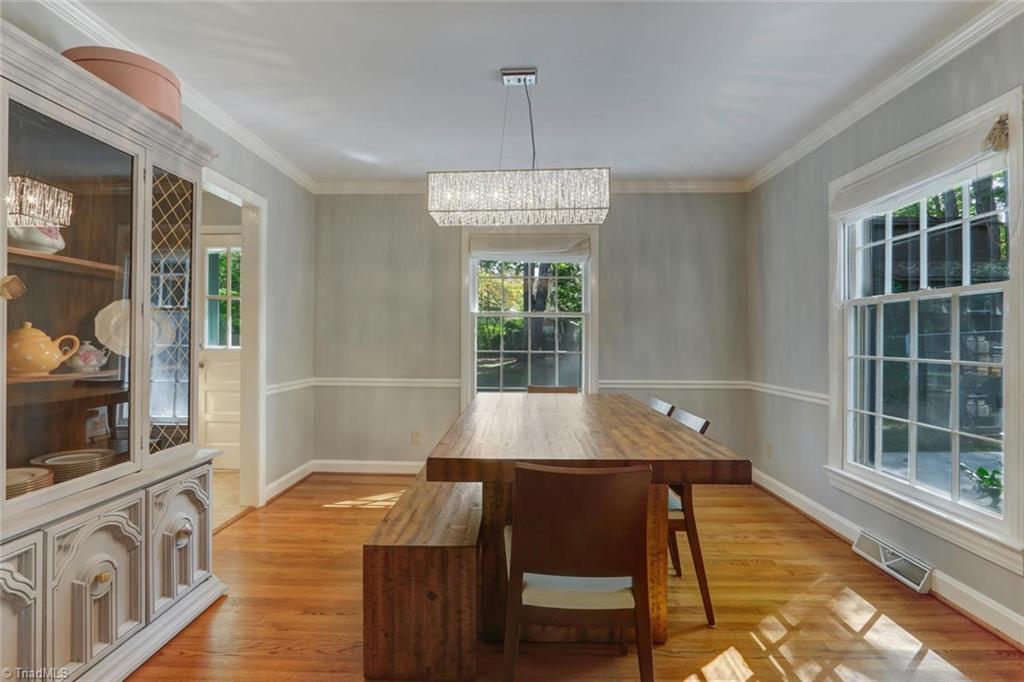 4407 Graham Road Greensboro, NC 27410 - Photo 6 of 28 Details show throughout the home with things such as crown molding and updated lighting.