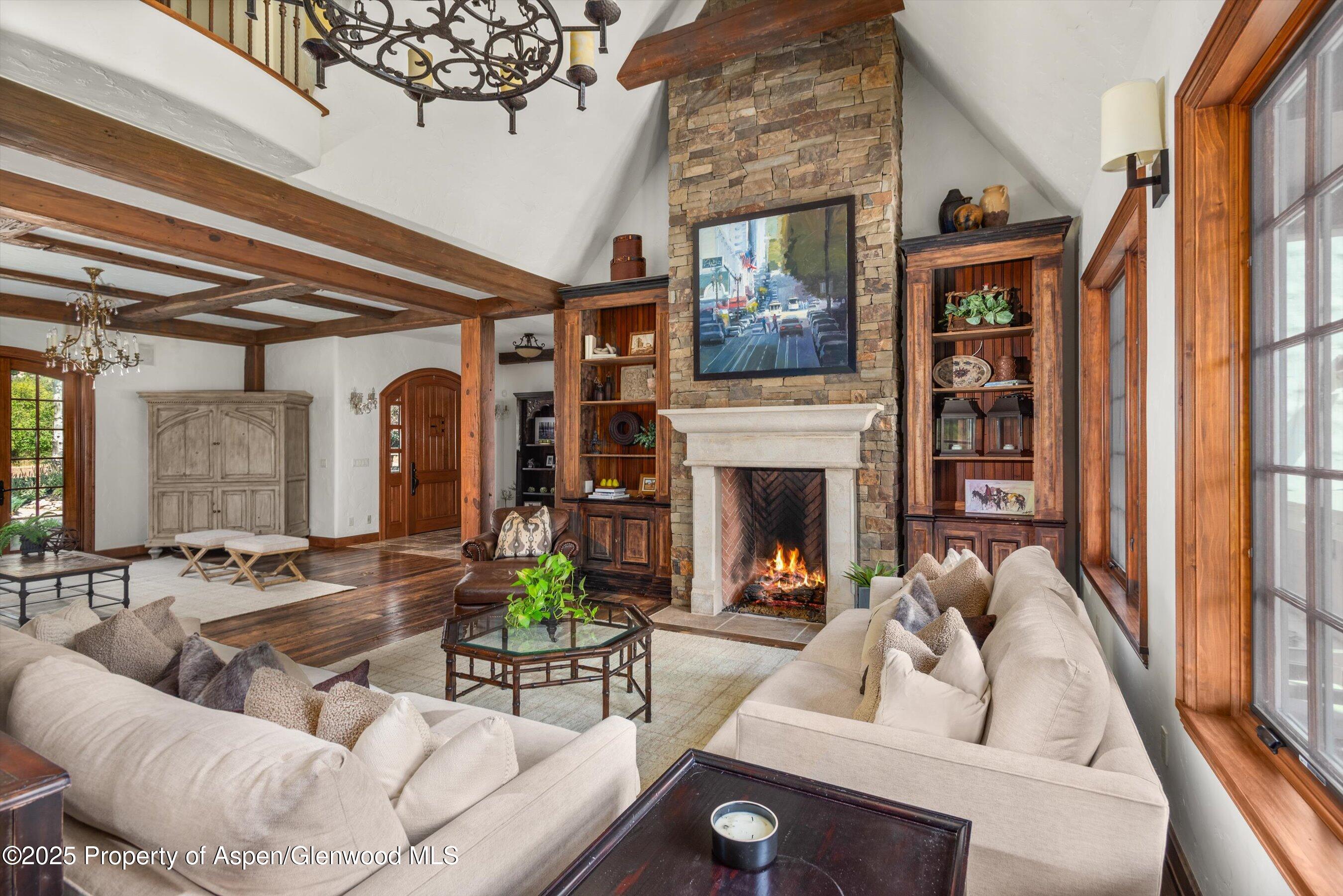 16 St Finnbar Farm Road Carbondale, CO 81623 - Photo 13 of 51 a living room with furniture and a fireplace