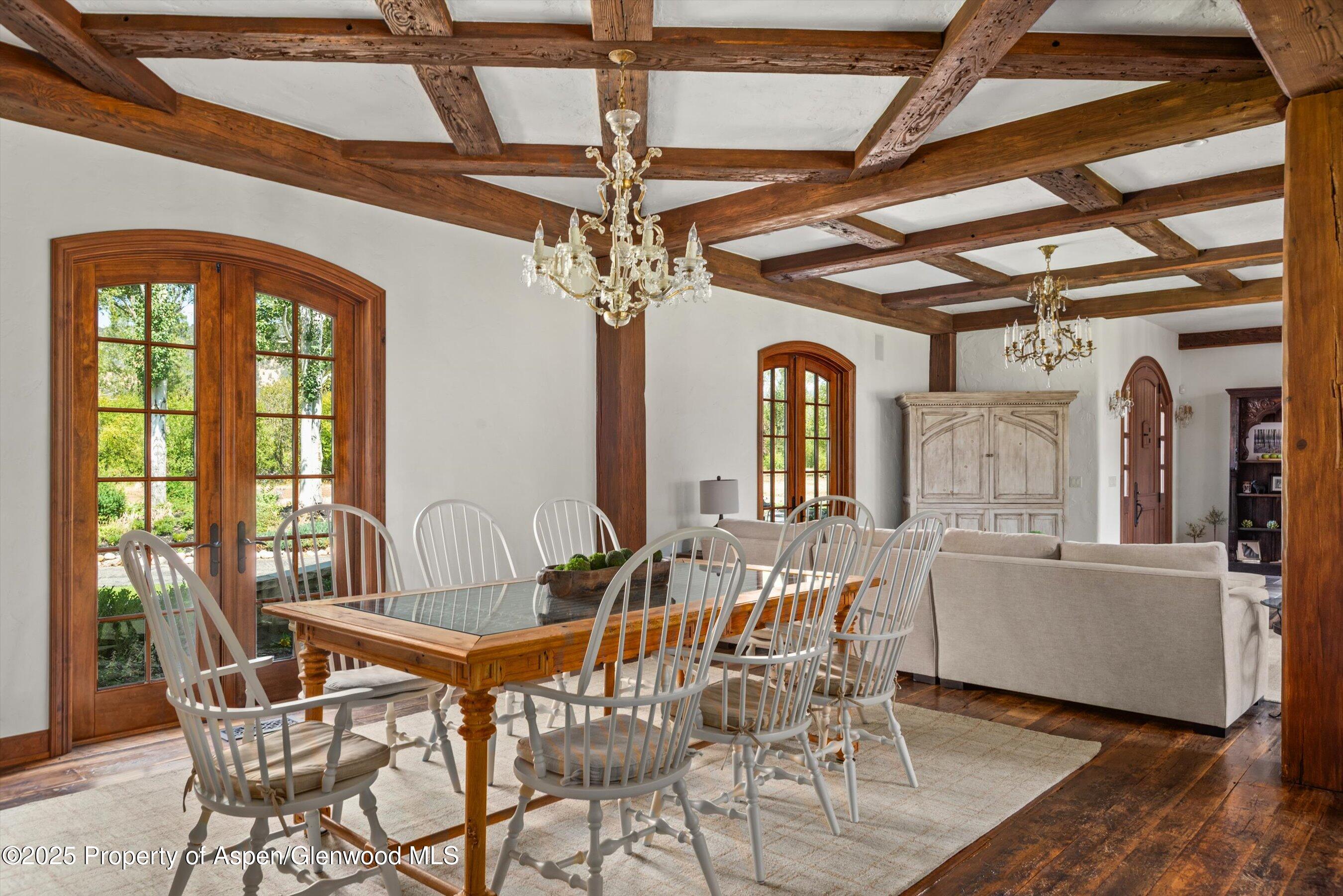 16 St Finnbar Farm Road Carbondale, CO 81623 - Photo 16 of 51 a view of a dining room with furniture window and wooden floor