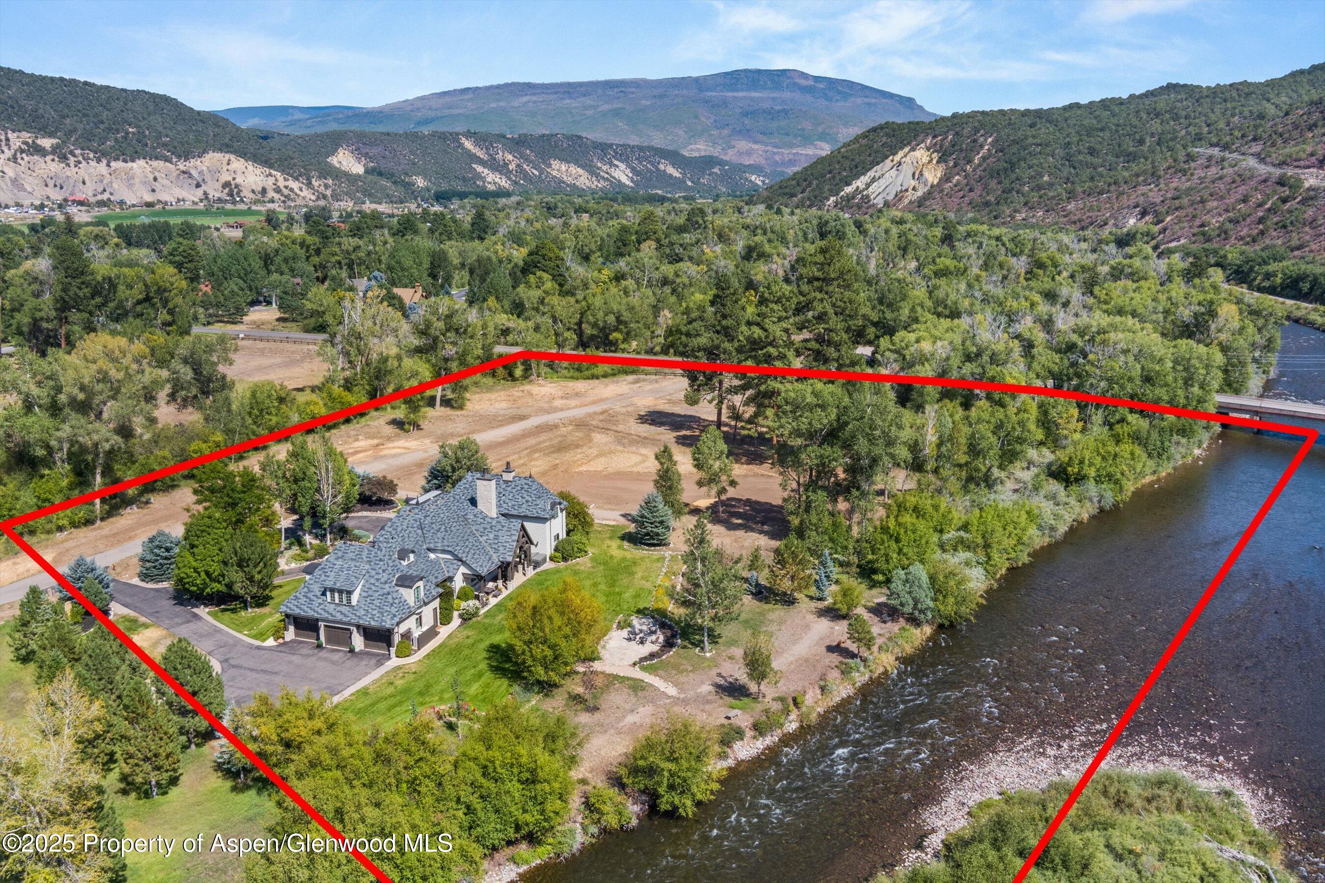 16 St Finnbar Farm Road Carbondale, CO 81623 - Photo 3 of 51 Aerial with River Frontage