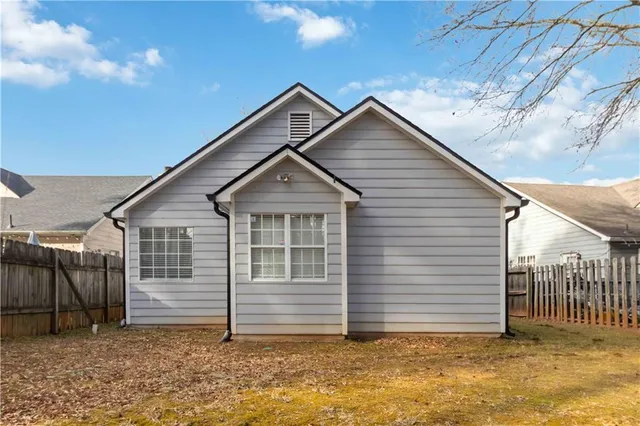 a view of a house with a garage