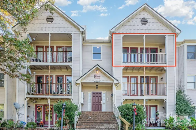 front view of a brick building