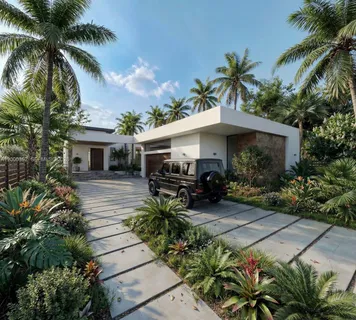 a front view of house with yard and outdoor seating