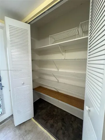 a close view of closet