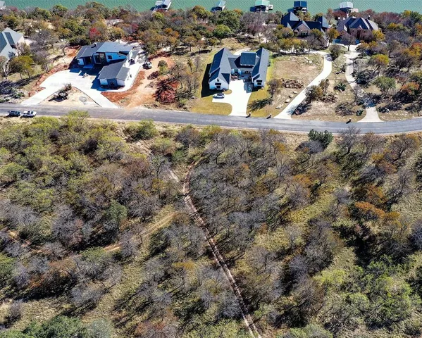 an aerial view of a houses