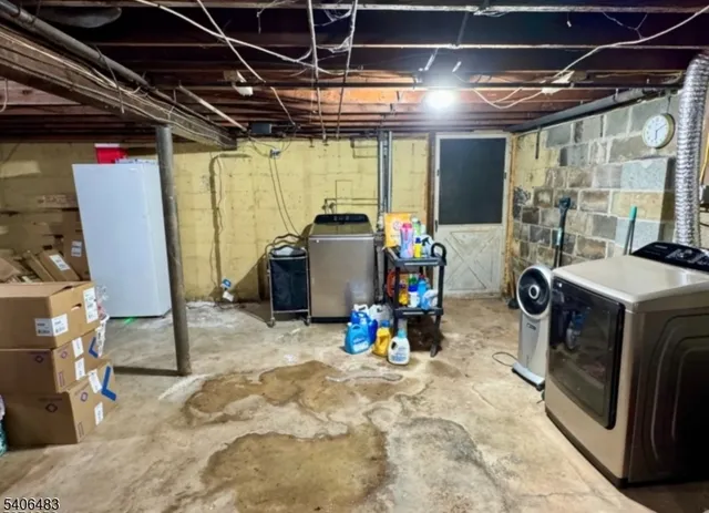 a view of storage and utility room