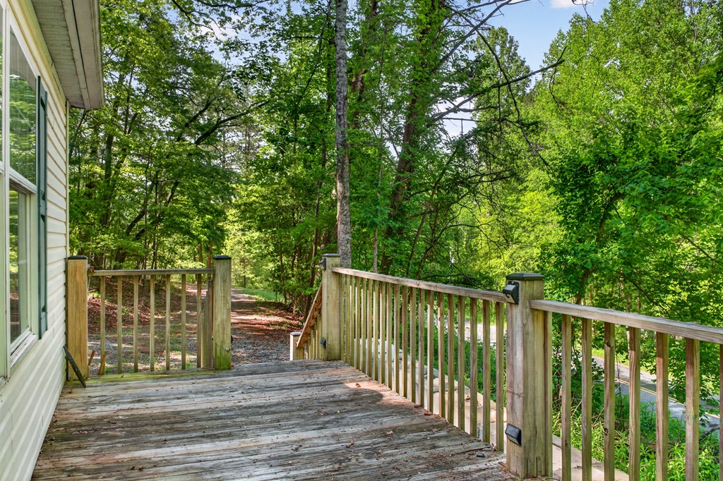 282 West Cherry Road Hayesville, NC 28904 - Photo 21 of 45 a view of a wooden deck