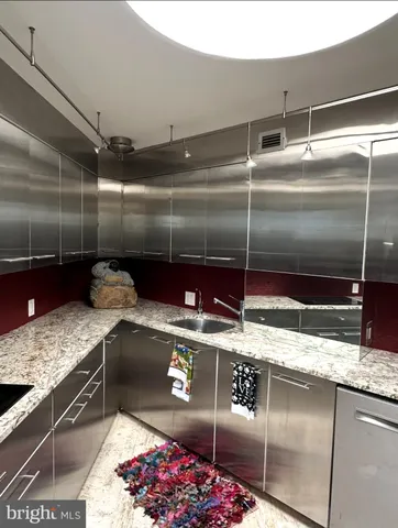 a close view of sink