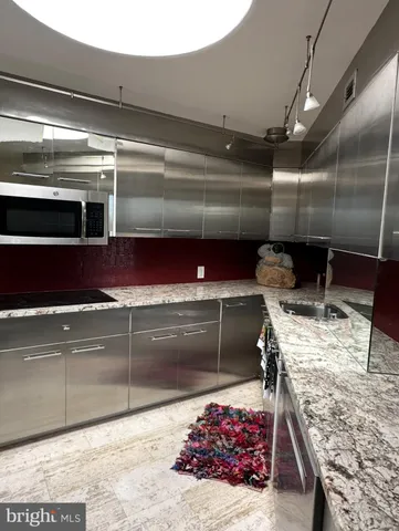 a close view of kitchen sink