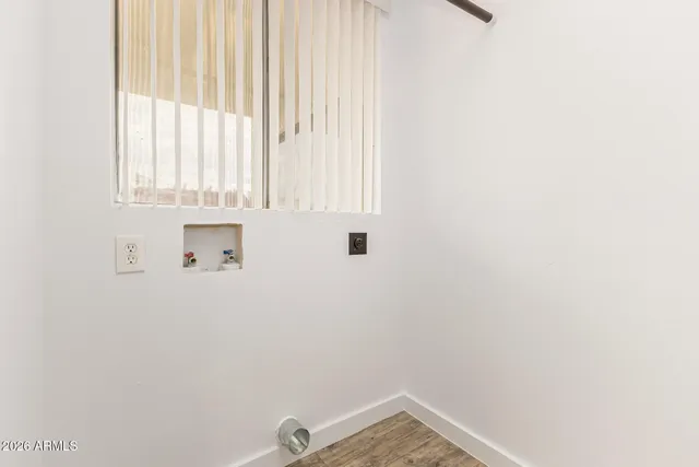 a view of small space with window