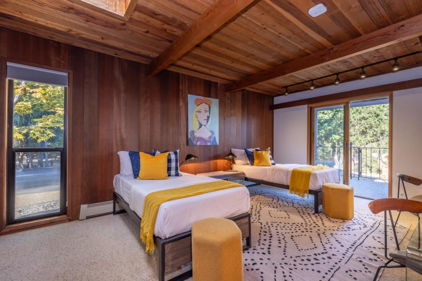 800 Rancho Prieta Road Los Gatos, CA 95033 - Photo 19 of 55 a bed room with a bed and a couch