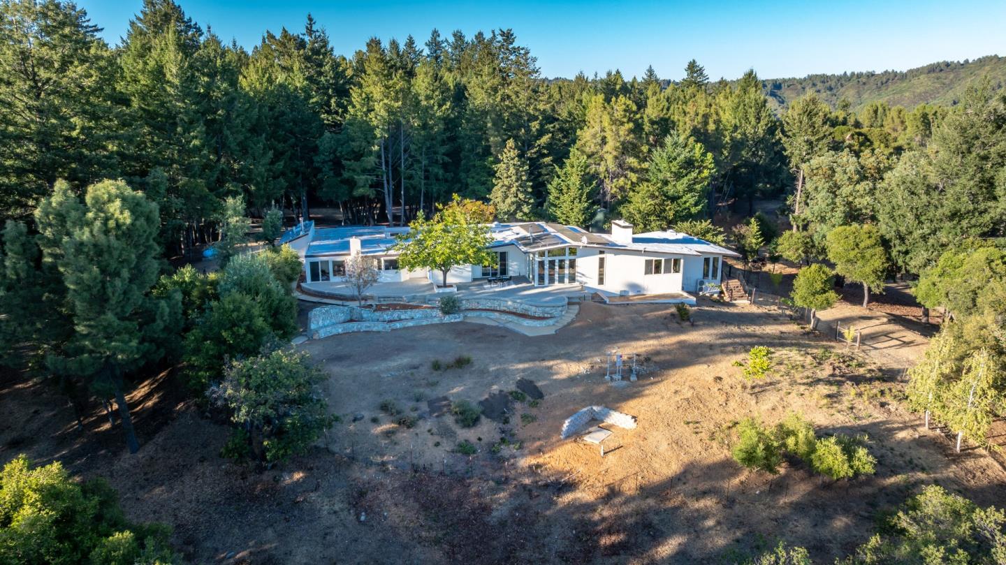 800 Rancho Prieta Road Los Gatos, CA 95033 - Photo 28 of 55 a view of a house with a yard and sitting area