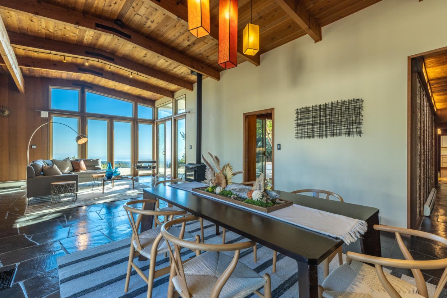 800 Rancho Prieta Road Los Gatos, CA 95033 - Photo 7 of 55 a view of a dining room with furniture window and outside view