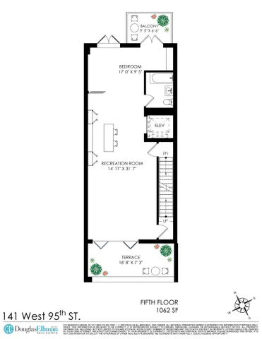 a view of entryway livingroom and hall with wooden floor