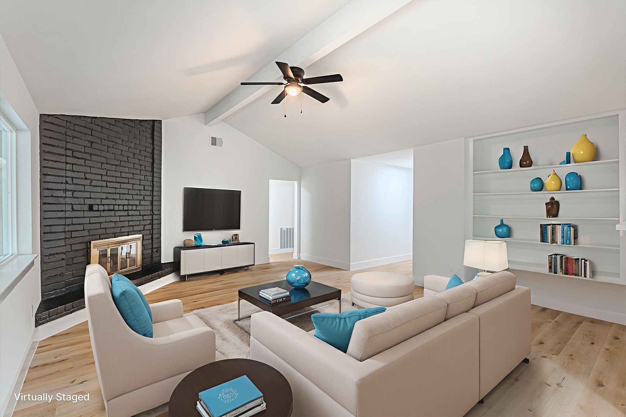 3702 Acorn Way Lane Spring, TX 77389 - Photo 11 of 38 a living room with furniture and a flat screen tv