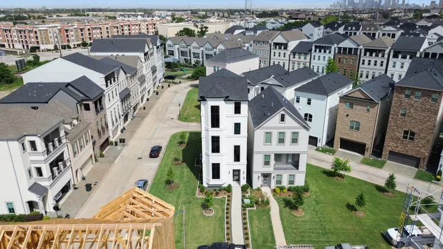 a view of a lake with large trees