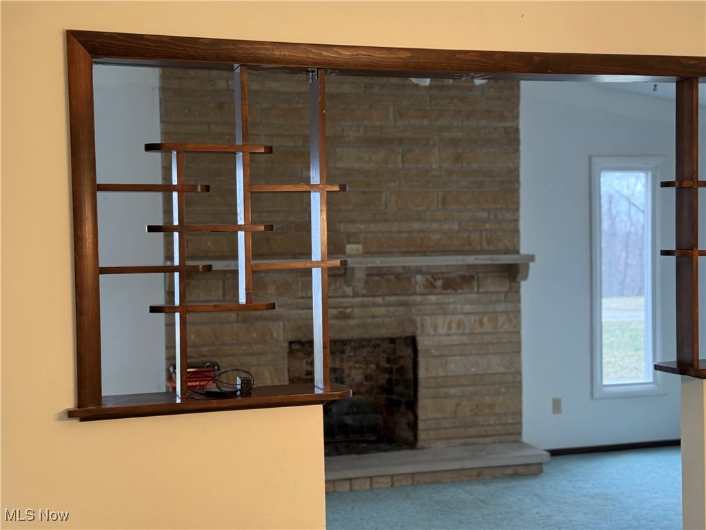 68697 Morristown Flushing Road Flushing, OH 43977 - Photo 19 of 33 Interior details with a fireplace and carpet flooring