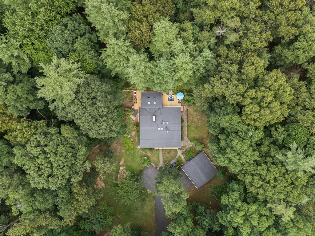 5 Apple Street Sherborn, MA 01770 - Photo 34 of 36 an aerial view of a house with a yard and green space