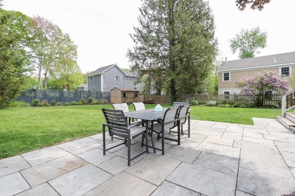 18 Moore Street Natick, MA 01760 - Photo 36 of 42 a view of a patio with a yard