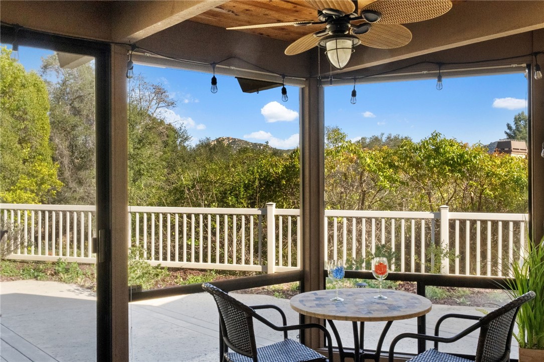 4124 Arboles Court Fallbrook, CA 92028 - Photo 26 of 54 Enclosed sun room with lower screen windows