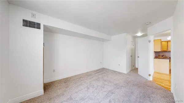a view of an empty room