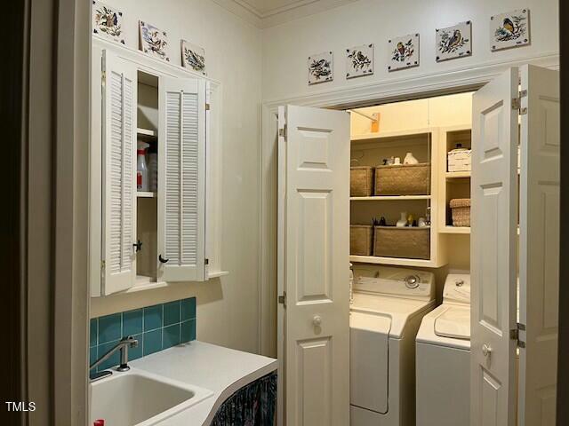 1425 Bascomb Drive Raleigh, NC 27614 - Photo 17 of 51 a bathroom with a sink and a mirror