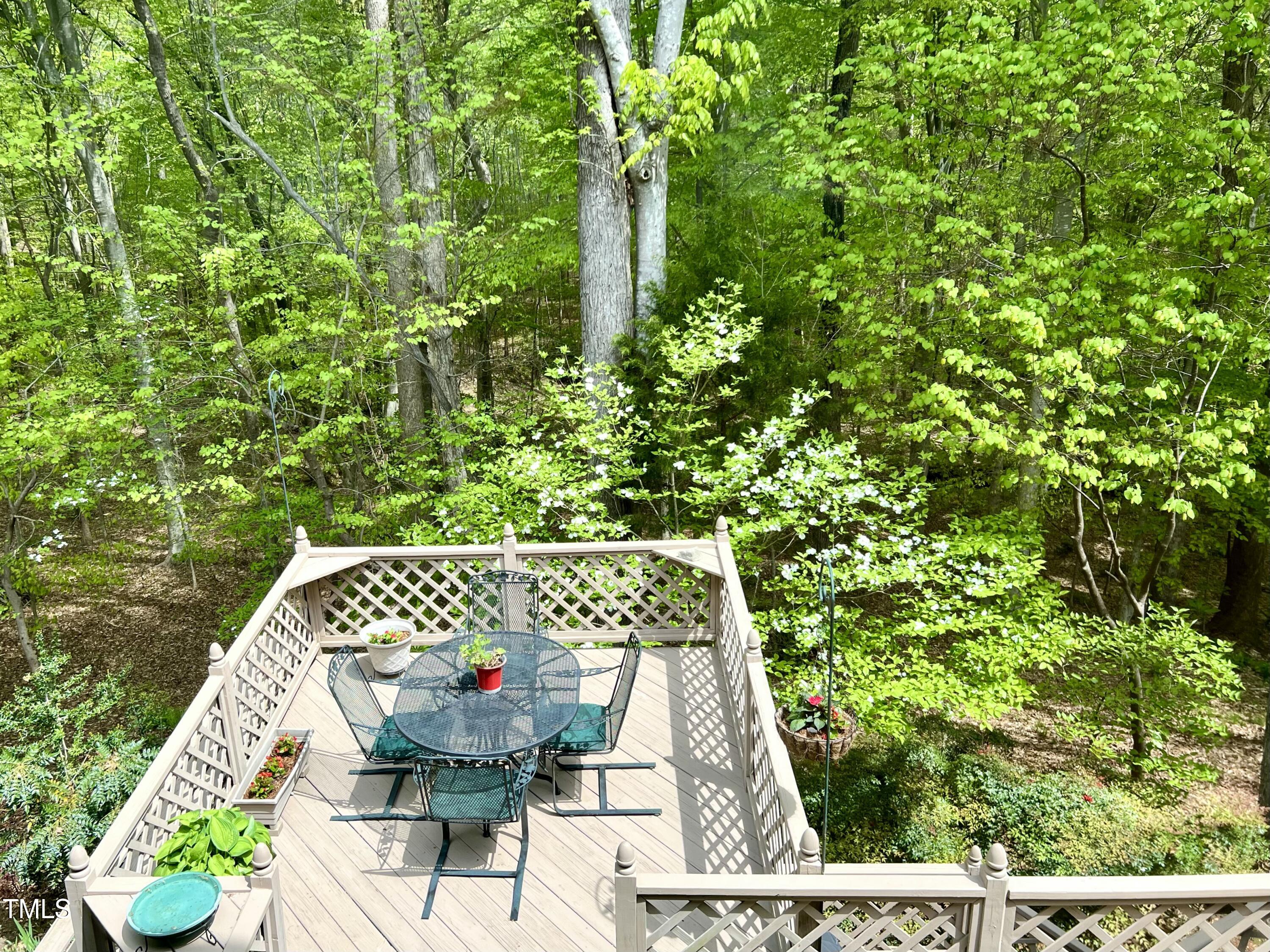 1425 Bascomb Drive Raleigh, NC 27614 - Photo 18 of 51 a view of outdoor space and garden