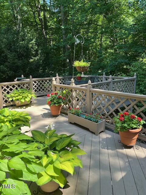 1425 Bascomb Drive Raleigh, NC 27614 - Photo 26 of 51 a view of a garden with flowers