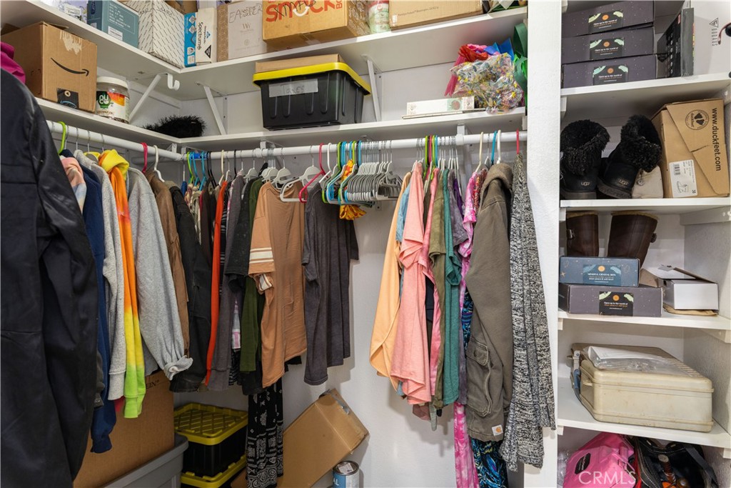 2225 Ladder Ridge Road Upper Lake, CA 95485 - Photo 35 of 58 a view of walk in closet with clothes and shoes