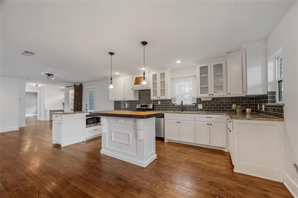 Large open kitchen