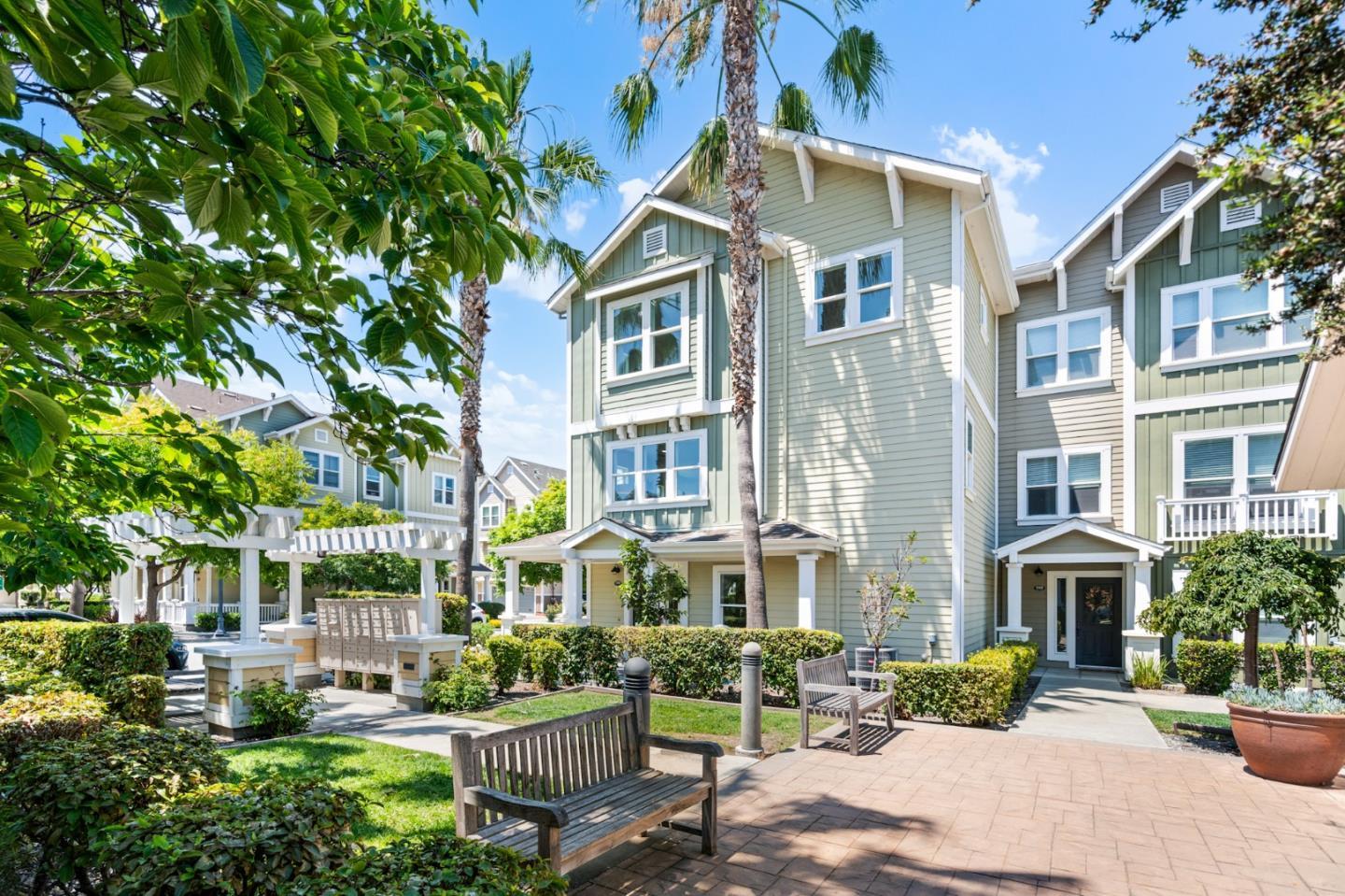 1909 Cambridge Drive Mountain View, CA 94043 - Photo 47 of 73 a front view of a building with street view