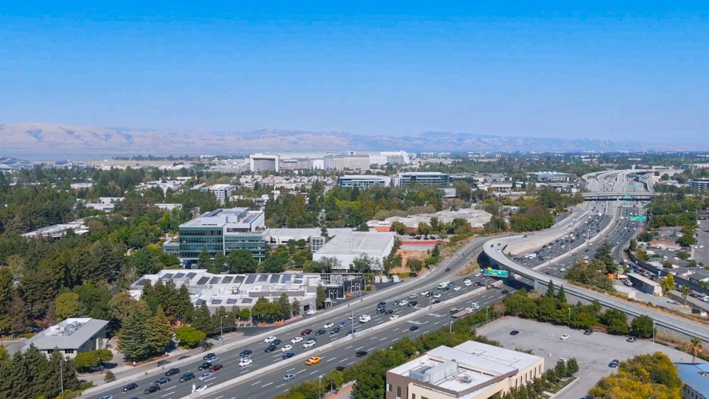 1909 Cambridge Drive Mountain View, CA 94043 - Photo 61 of 73 an aerial view of a city with lots of residential buildings