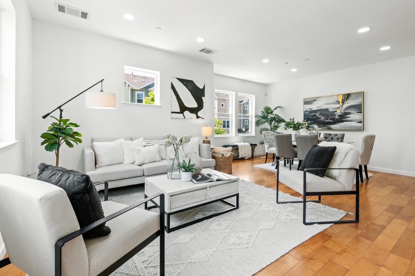 1909 Cambridge Drive Mountain View, CA 94043 - Photo 7 of 73 a living room with furniture and a potted plant