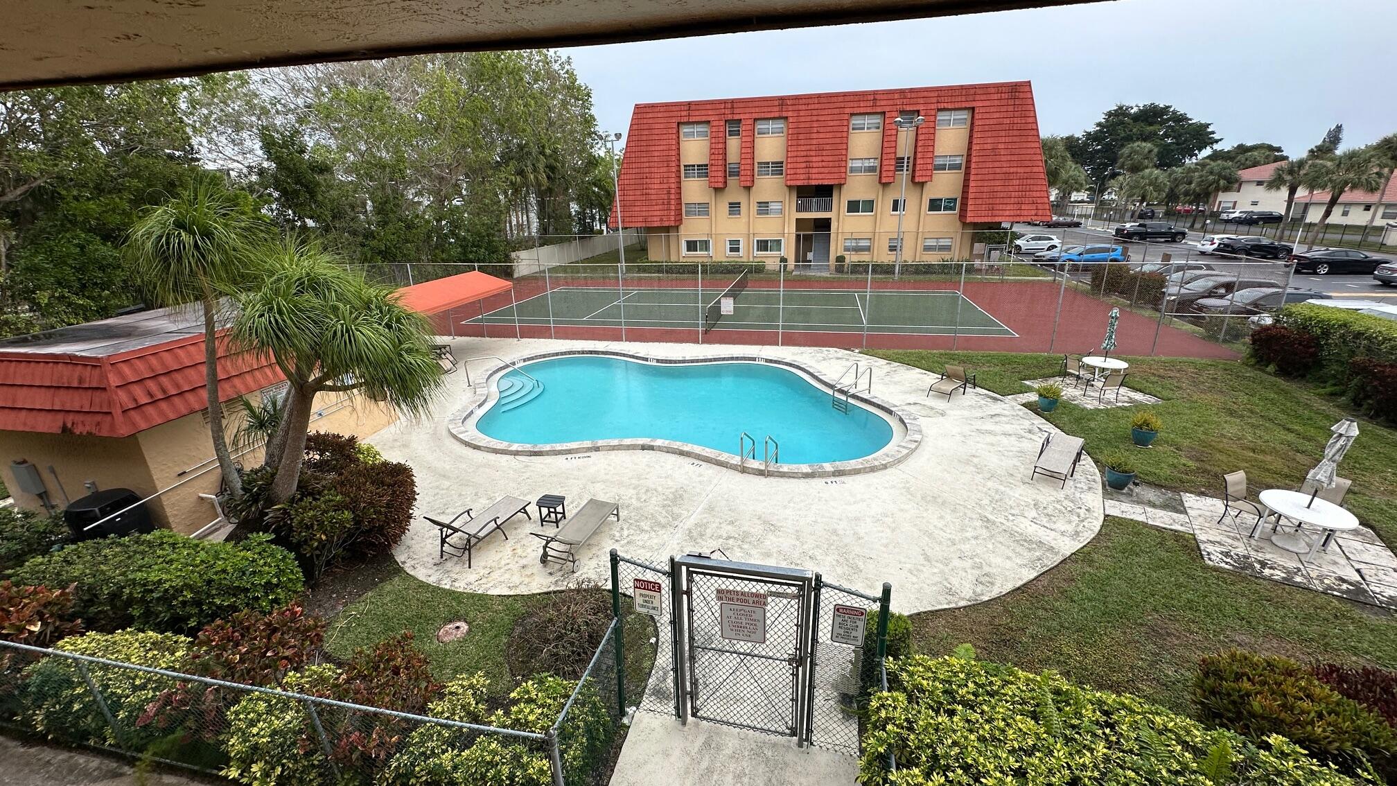 22615 Southwest 66th Avenue, Unit 415 Boca Raton, FL 33428 - Photo 18 of 20 Pool and Tennis Courts (2)